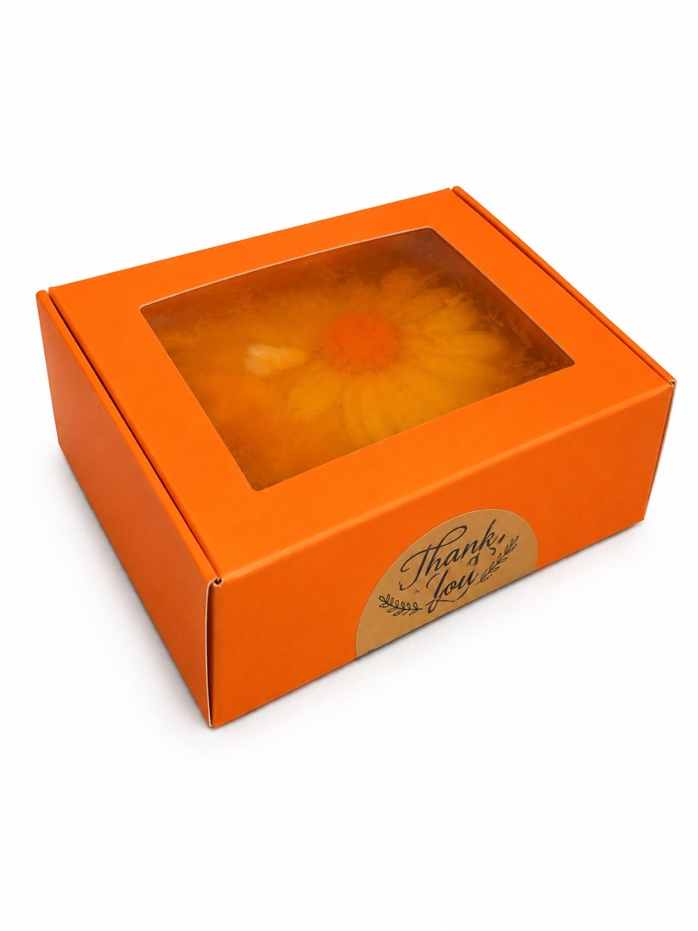 Orange Floral Hand Soap Gift Box - Women Bath & Body